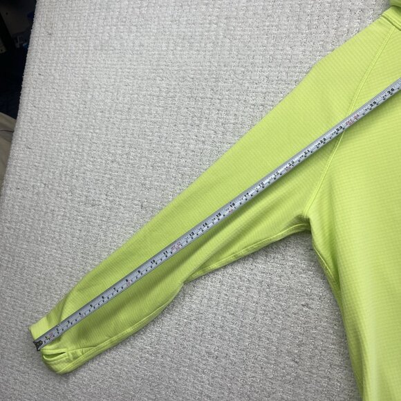 Eddie Bauer Lime Green Activator Grid Thermal Mid Layer Outdoors Women L hike - Picture 8 of 13